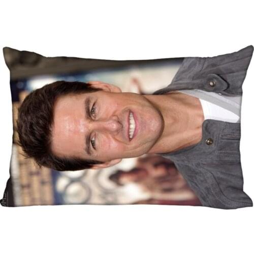 Custom Pillowcase Tom Cruise rectangle Zipper Pillow Throw Pillow Case Cover 45x35cm(One Side) Printed