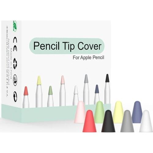 Pencil Tip Cover For Apple Pencil 2nd 1st Generation Mute Silicone Nib Case For Pencil Cover Skin Screen Protector For iPad Pro