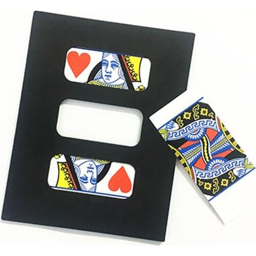 Jumbo Zig Zag Card Magic Tricks Jumbo Poker Card Cut and Restore Magia Magician Stage Gimmick Prop Metalism Classic Toys Fun