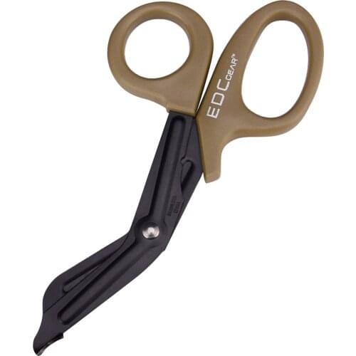EMT EDC Tactical Multi-function Stainless Steel Rescue Bandage Scissor with Saw Tooth for Emergency First Aid Shears Outdoor