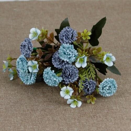 30cm Artificial Flower Potted Bonsai Green Small Fake Flowers Potted Ornaments for Home Garden Decor Party Hotel Decor