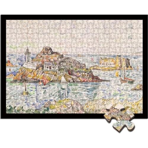 Paul Signac Oil painting puzzle Adornment picture jigsaw puzzle 1000 pieces adult relief custom educational toys Creative gifts