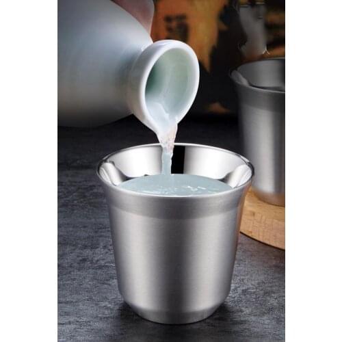 New 304 Stainless Steel Mugs Double Wall Insulated Steel Mug Beer Mugs Tea Cups Kitchen Coffee Mugs Beer Home Cups Milk Cups