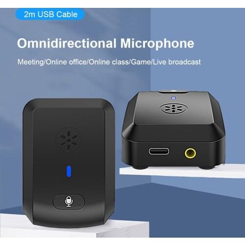 Portable Voice Amplifier Megaphone Omnidirectional Microphone Loudspeaker Speaker for Gaming Live/Teacher Training/Online Office