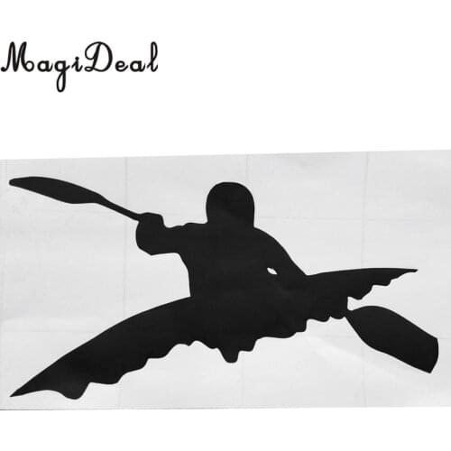 Durable Vinyl Kayak Decal Boat Canoe Paddle Car Window Motorcycle Wall Laptop Kayaking Surfing Rafting Funny Sticker Decoration