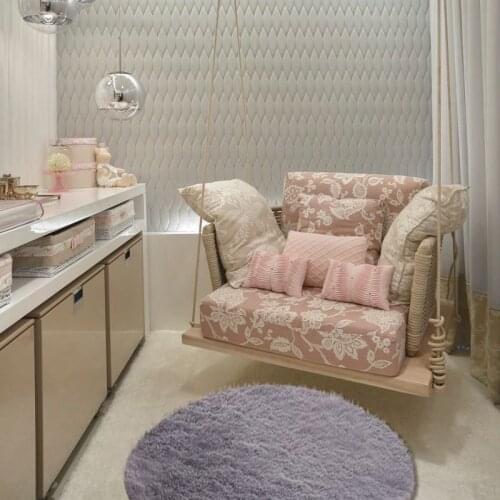 Fluffy Colorful Shag Round Rug Plush Carpet For Kids Girls Living Room Bedroom Decor Multicolor Area Rug Newest