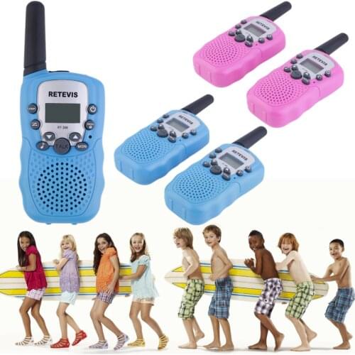 YKS 2 pcs RT-388 Walkie Talkie Toys For Children 0.5W 22CH Two Way Kids Radio Boys and Girls Brithday Xmas Gift