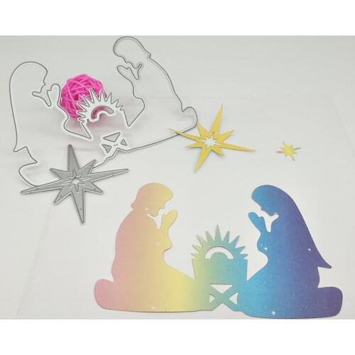 Christmas prayer metal cutting knife mold, scrapbook, photo album, greeting card, DIY decoration, handmade art