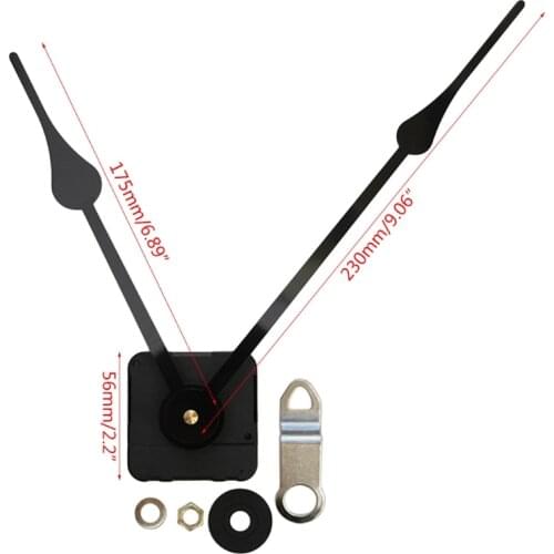 DIY Silent Large Wall Quartz Clock Movement Mechanism Hands Repair Tool Parts