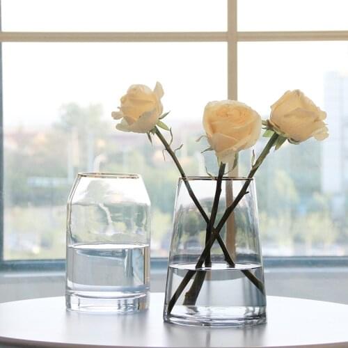 Nordic Vase Decoration Home Decor Room Glass Terrarium Flower Pot Vintage декор дома декор комнаты горшок для цветов украшен