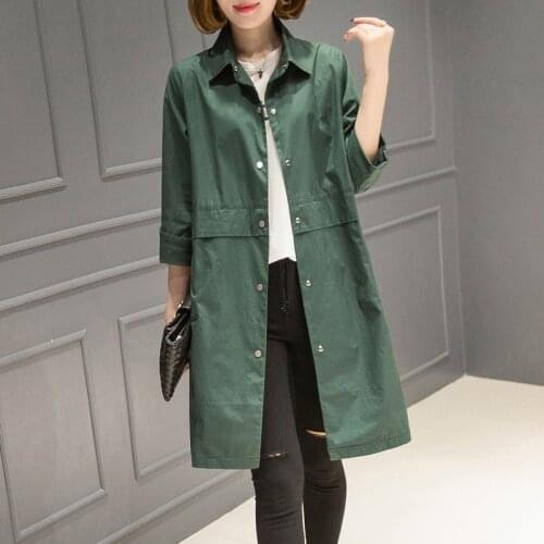 Windbreakers Trench Coat Womens for Women Clothes 2020 Spring Summer Korean Plus Size Casacos Feminino 0Y4F001C# KJ5995