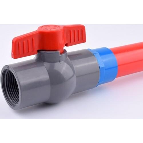 1Pc 2 Inch PVC Pipe Female Thread Valve Aquarium Garden Irrigation Ball Valve Fish Tank Water Pipe Valve