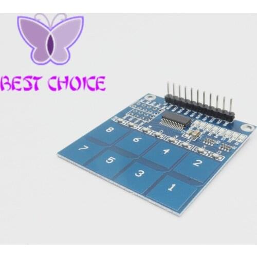 1Pcs 8 Channel TTP226 Digital Capacitive Switch Touch Sensor Board Module
