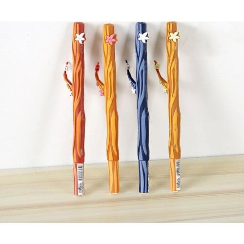 1 Pieces Lytwtws Cute Gel Pen School Office Kawaii Creative Tree Supplies Novelty Gift Creative Cartoon Stationery Anime Lovely