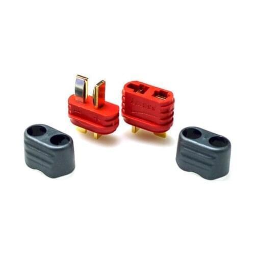 10PCS Amass Upgrated Sheathed T Plug Dean Style Connectors With Sheath Housing Male Female for RC Lipo Battery