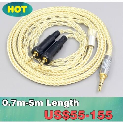 8 Core Gold Plated + Palladium Silver OCC Alloy Cable For Sony MDR-Z1R MDR-Z7 MDR-Z7M2 With Screw To Fix headphone LN007617