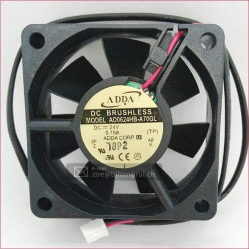 New original ADDA Taiwan AD0624HB-A70GL 6025 DC24V mute inverter fan