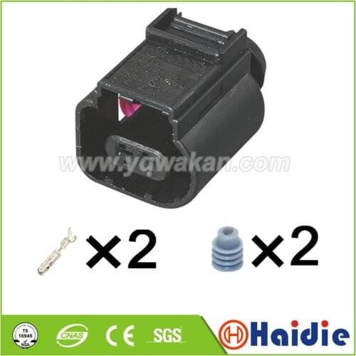 5sets VW 2pin 1.5mm Auto environment outdoor temperature sensor plug 8K0973702 auto waterptoof connector 8K0973702