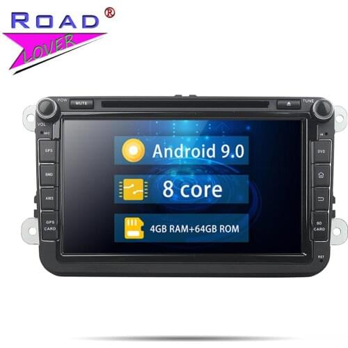 Head Unit Android 9.0 Car DVD Player For Volkswagen VW Passat CC Polo Golf Touareg T5 Caddy Beetle Tiguan Touran Stereo GPS Navi