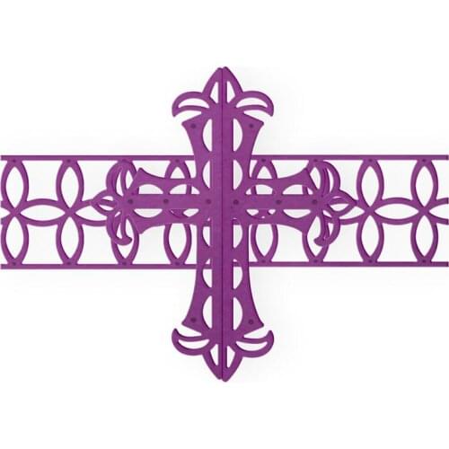 Ornate Cross Wrap Die Metal Cutting Dies DIY Scrapbooking Album Paper Cards Embossing Crafts Template New 2019