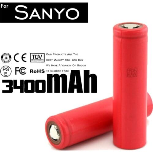 New 4pcs/lot Original 18650 Rechargeable Li-ion Battery 3.7V 3400mAh for Led Flashlight Batery Litio Wholesale