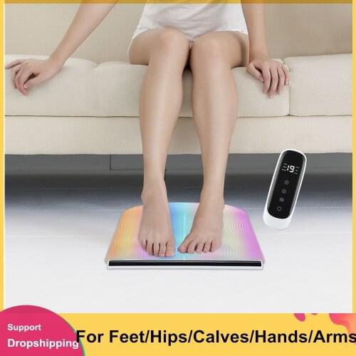 Foot Massager Wireless Walking Massage Pad Muscle Blood Circulation Acupoint Stimulation Health EMS Intelligent Pedicure Entire