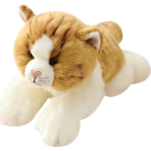 Cute plush toy cat doll small simulation kitten for baby children girl gift car decoration 30x10x15cm DY50898