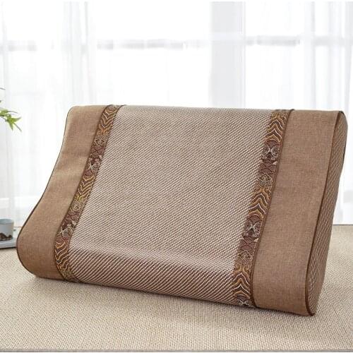 Fashion Latex Pillow Cool Ice Rattan Latex Pillow High Quality Cervical Vertebra Protection Sleep Pillow