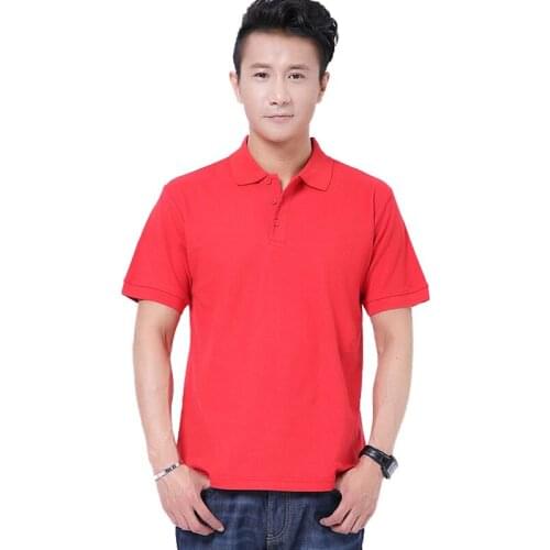 Mens Polo Shirts 180g Short Sleeves Summer Hot Tops Candy Colors Stock Clothing Cotton