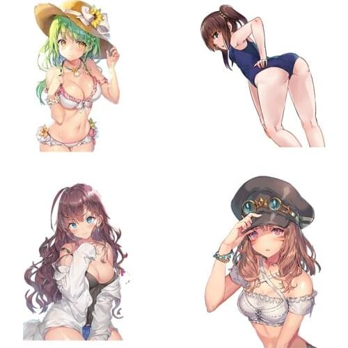 Three Ratels CDM167 cool summer beauty anime sticker cleavage decal car stickers wall sticker