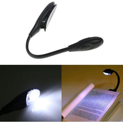 Book Light USB Rechargeable Flexible LED Clip Reading Night Light 3 Brightness Modes Table Lamp Desk Bedside Lantern