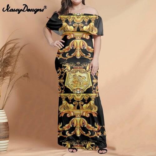 Noisydesigns Women Dress For Party And Wedding Ladies Summer Beach Office Eurpoen Flower Luxury Vestido 7XL Custom Dropshipping