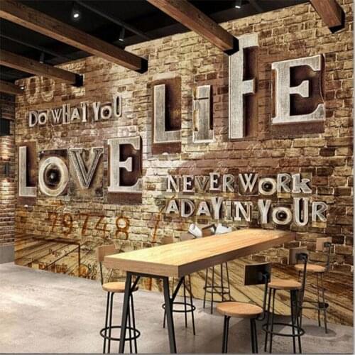 Beibehang wall paper embossing letters home decoration art wallpaper sofa sitting room 3 d TV background photo wallpaper