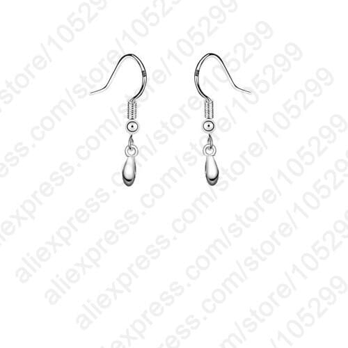 Wholesale 925 Silver Jewellery Findings Real Pure 925 Silver Jewelry Pinch Ear Wire French Hooks Components For Earrings