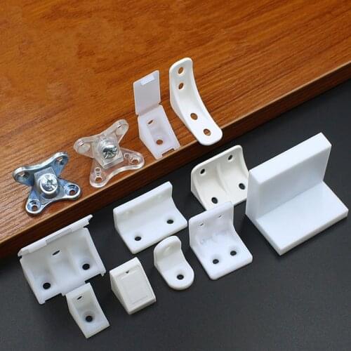 15pcs Plastic Corner Bracket furniture cabinet Fixing Fittings L-shaped plywood splicing connector furniture Fastener hardware
