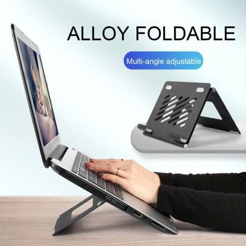 Portable Laptop Computer Stand Rriser Aluminum Alloy Stand Folding Tablet Bracket with Air Vent Laptop Holder for Notebook