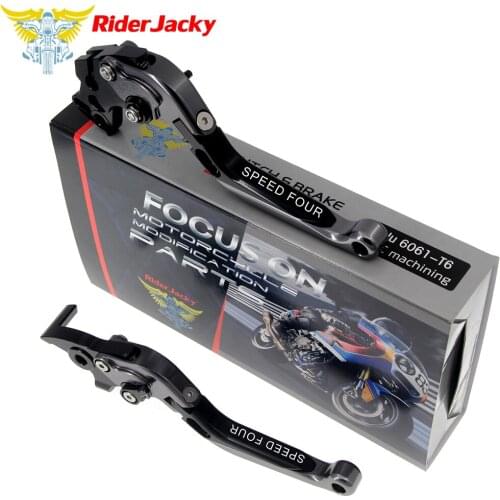 Riderjacky For Triumph SPEED FOUR 2003 2004 Motorcycle CNC Folding Extendable Brake Clutch Levers