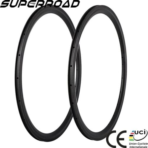 Special Price 25mm Wide 38mm Deep Carbon Fiber Road Bike Clincher Rims With UD Matte Finish Basalt Brake