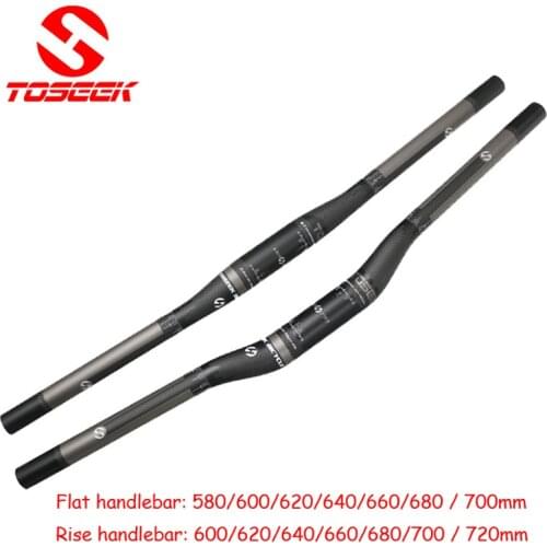 Ultralight Full Carbon Fiber Handlebar Road Mountain Bike MTB Bicycle rise flat handlebar 3K matte 31.8mm Cycling parts black