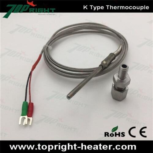High Quality Probe dia.4mm length 20mm K Type Thermocouple/Type K Thermocouple with 2meter wire