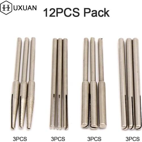 10PCS/12PCS Shank Sandpaper Clamp Split Mandrels Long Abrasive Holder Clip