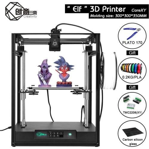 Creativity corexy Structure Remote Elf Dual Z-axis 3D printer Printing Masks Magnetic Build Plate Resume Power Support BL-touch