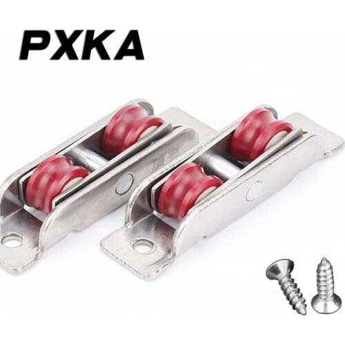 Free shipping 4pcs plastic steel door and window pulley 8088 stainless steel nylon pulley sliding door sliding door roller