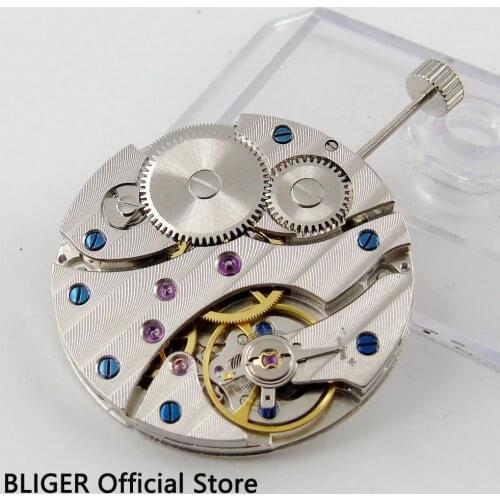 17 Jewels classic vintage stainless steel 6497 ST3600 Mechanical hand winding mens watch movement M12