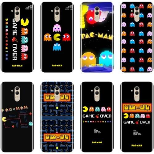Pacman Game Funny Cute Black Silicone Phone Case For Huawei Mate 9 10 20 Pro Soft Back Cover For Huawei Mate 7 8 9 10 20 Lite