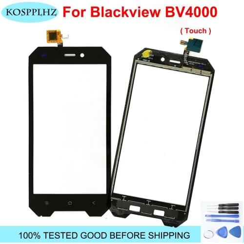 Black 4.7 inch front outer glass For blackview bv4000 bv4000pro pro Touch Screen Touch Panel Lens Replacement bv 4000 + Tools