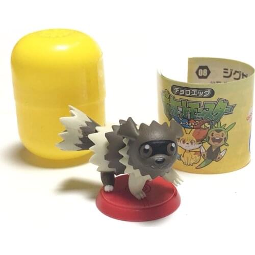 TOMY Pokemon Action Figure Pokemon Capsule Gacha Assembled Doll Ornament Zigzagoon Model Toy