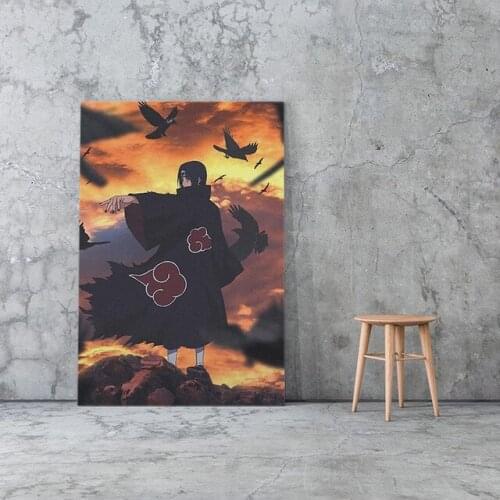 Anime Characters Canvas Painting Comic Ninja Sasuke Poster Teen Room Wall Decoration Modern Popular Aesthetic Modular Picture