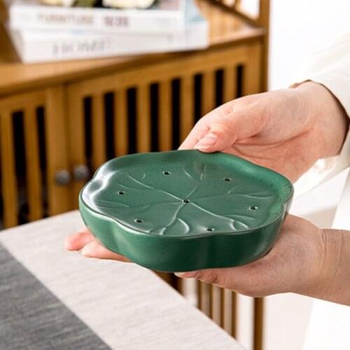 Chinese-style Ceramic Dry Soaking Tray Simple Antique Teapot Tray Tea Ceremony Tool Drainage Water Storage Tea Tray Tea Table