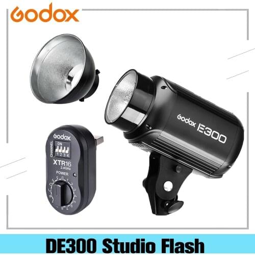 Godox DE-300 DE300 300W Photography Studio Compact Flash Strobe Studio Lighting Head Bowens Mount